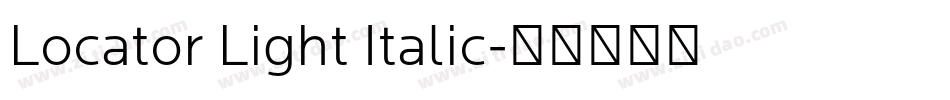 Locator Light Italic字体转换